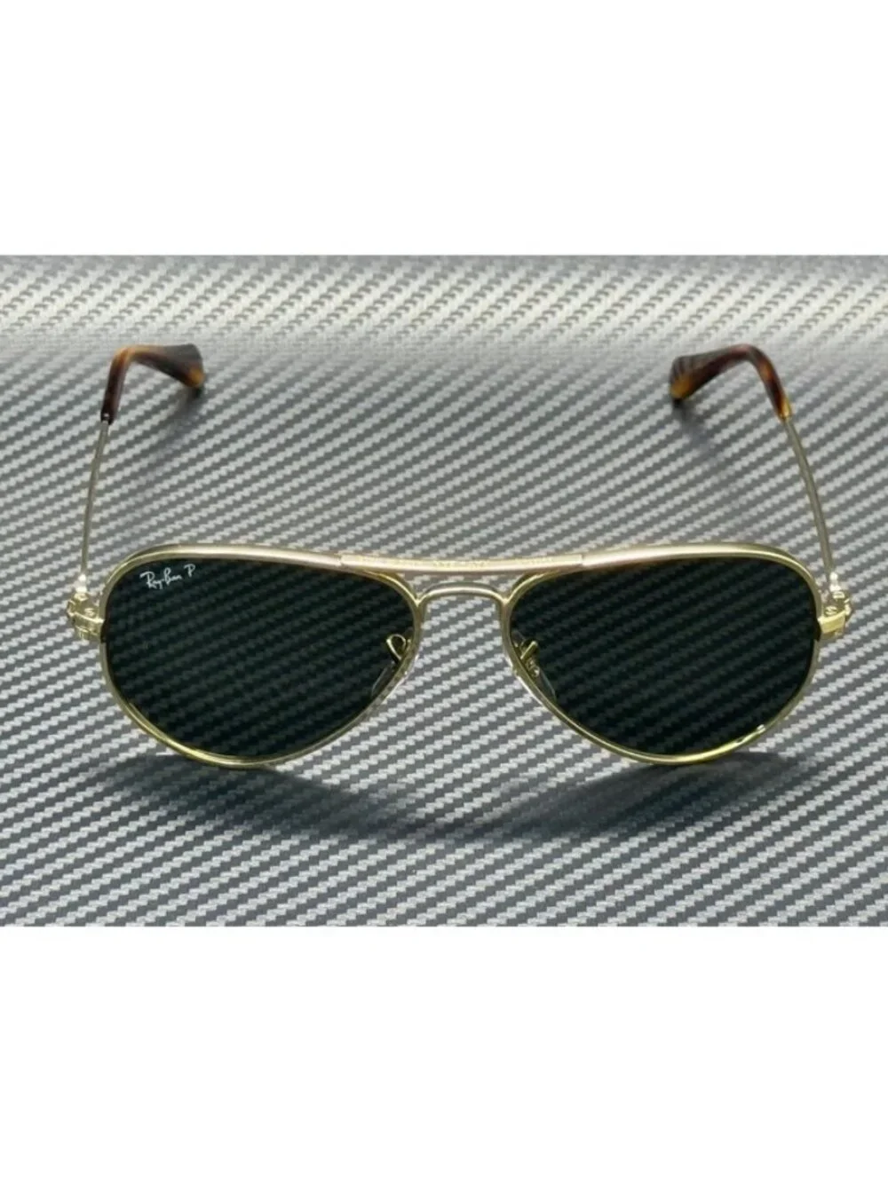 New Ray-Ban Men Arista Gold Sunglasses 58-16-145